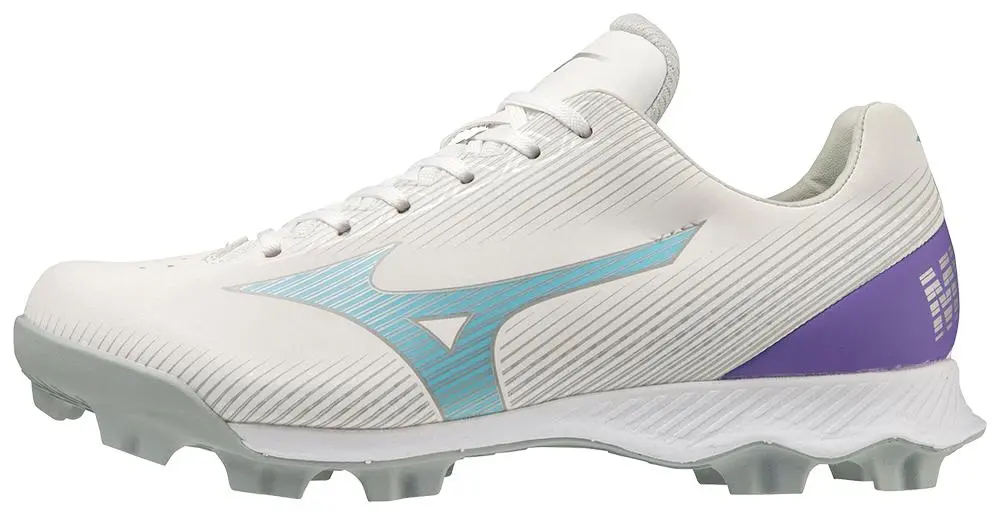 Mizuno Wave Finch Lightrevo Youth Cleat - White 6 Mizuno Wave Finch Lightrevo Youth Cleat - White - Image 4
