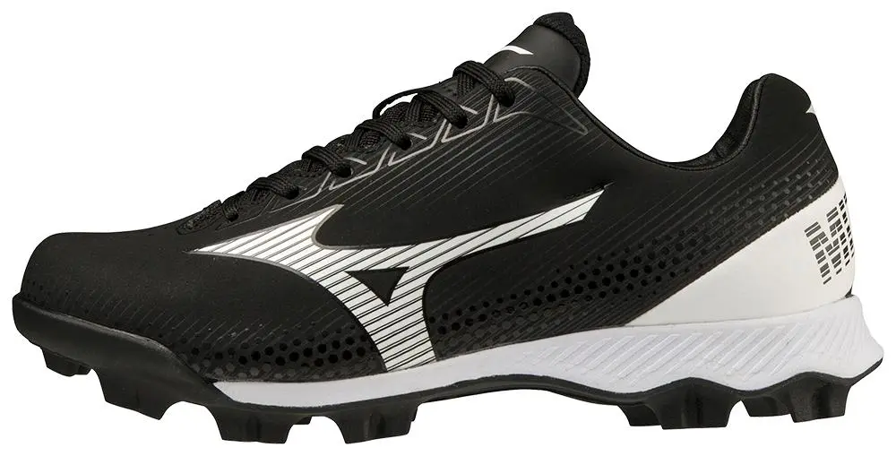 Mizuno Wave Lightrevo Youth Cleat - Black 6 Mizuno Wave Lightrevo Youth Cleat - Black - Image 4