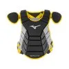 Mizuno Samurai Youth Catchers Chest Protector - 14" - Black / Yellow -Baseball sale shop 380378 9030