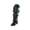 Mizuno Samurai Youth Catchers Leg Guards - 14.5" - Black / Green -Baseball sale shop 380383 9041 1