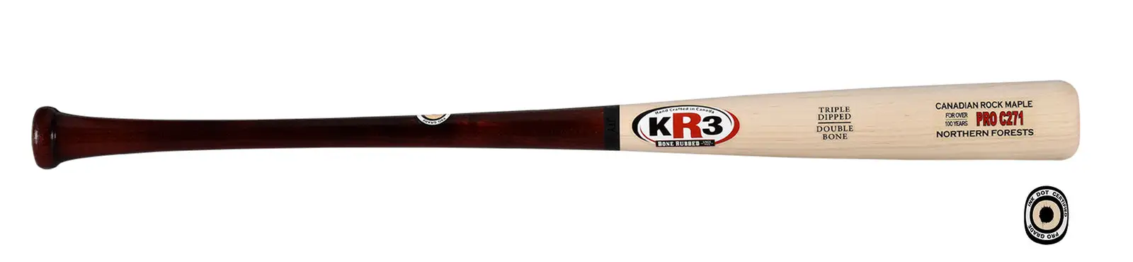 KR3 Canadian Rock Maple - Pro C271 - Baseball Bat 3 KR3 Canadian Rock Maple - Pro C271 - Baseball Bat