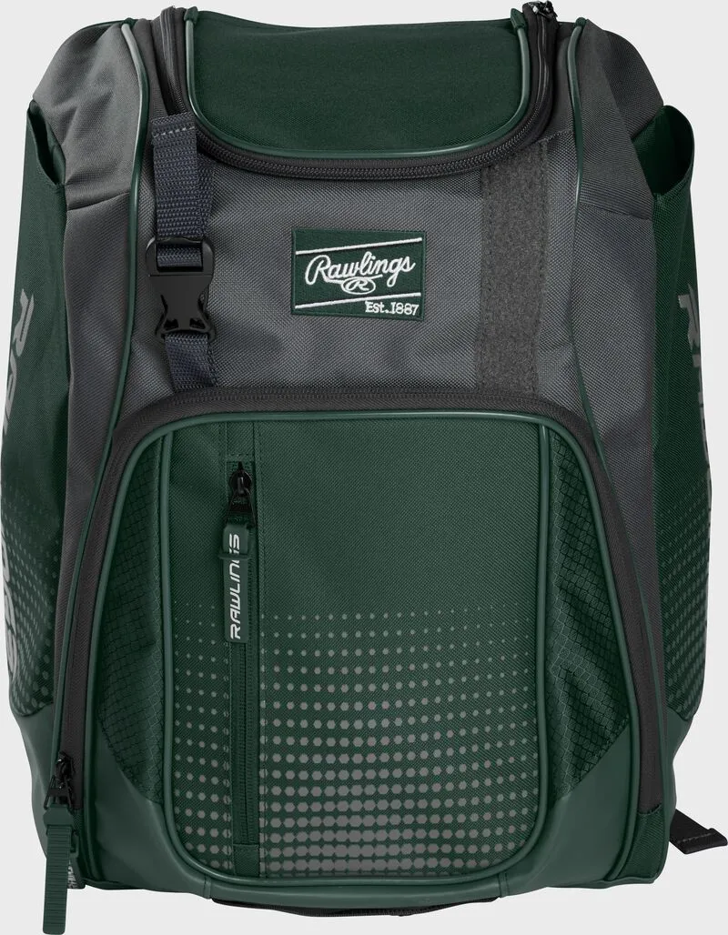 Rawlings Franchise Backpack - Green 3 Rawlings Franchise Backpack - Green