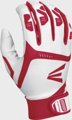 Easton Gametime Batting Gloves - Adult -Baseball sale shop GAMETIME WH RD A121024 back 4C trans