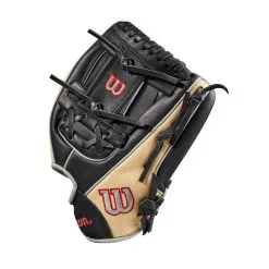 Wilson A500 11.5 Inch Youth Infield Baseball Glove 8 Wilson A500 11.5 Inch Youth Infield Baseball Glove -Baseball sale shop WBW100901 2 A500 BB 115 Boys Blonde Red White.png.cq5dam.web .1200.1200