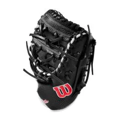 Wilson 11 Inch First Base Training Glove -Baseball sale shop WBW100910 2 WILSON A1 1B TRAINER 11 Boys Black White Red.png.cq5dam.web .1200.1200