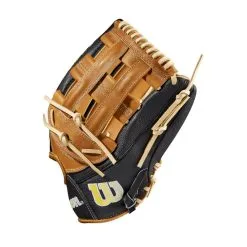 Wilson A2000 1799SS 12.75 Inch Outfield Glove -Baseball sale shop WBW100975 2 A2000 OF 1799SS 1275 BlackSS SaddleTan Yellow.png.cq5dam.web .1200.1200