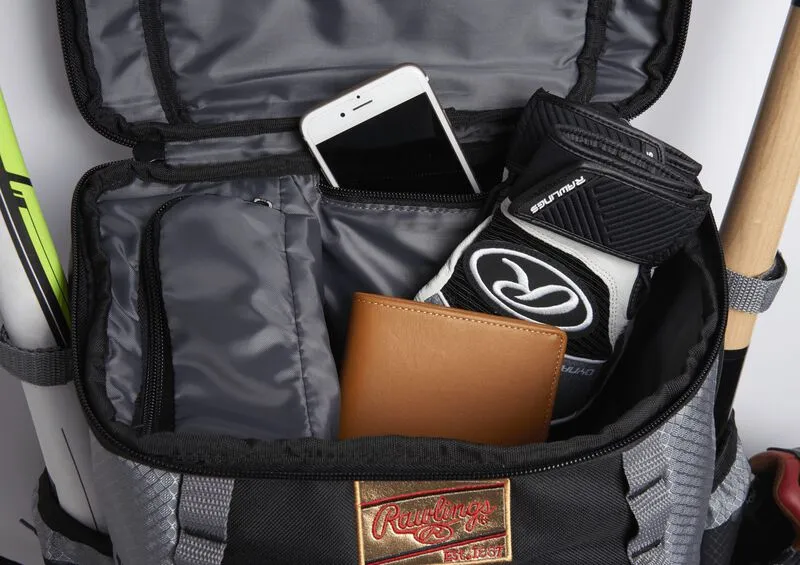 BALL BAG RAWLINGS R1000 PLAYERS BACKPACK- 21" X 17" X 13"- BS23 12 BALL BAG RAWLINGS R1000 PLAYERS BACKPACK- 21" X 17" X 13"- BS23 - Image 10