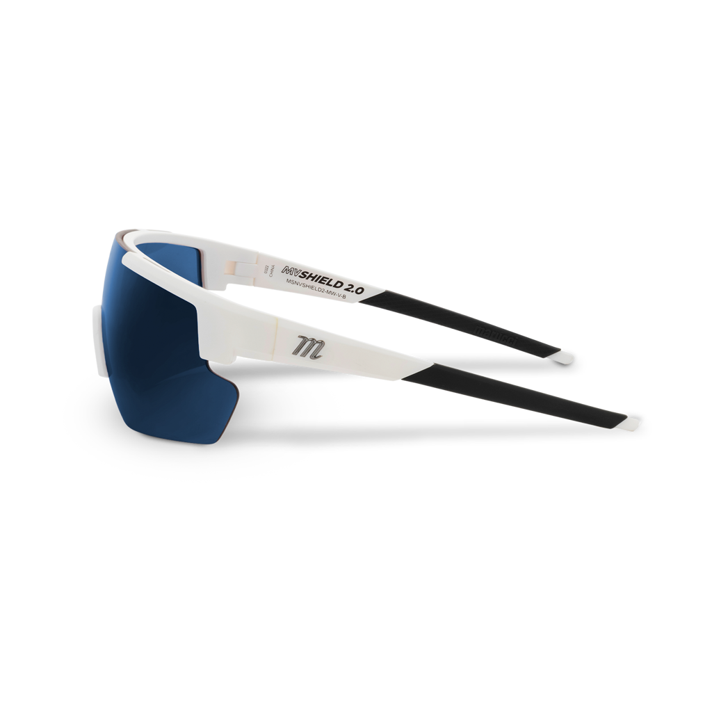 SUNGLASSES MARUCCI SHIELD 2.0 MATTE WHT /VIOLET BS23 (MW-V-B) 4 SUNGLASSES MARUCCI SHIELD 2.0 MATTE WHT /VIOLET BS23 (MW-V-B) - Image 2