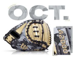 BB GLOVE WILSON GOTM Oct. A2000 DPCM 33" BS22 [Catchers Glove] Black Camo-Blonde