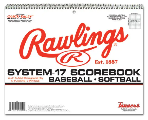 Rawlings System-17 Scorebook - 17SB 3 Rawlings System-17 Scorebook - 17SB