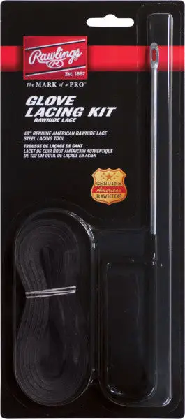 Rawlings Black Glove Lacing Kit - GLK-B 3 Rawlings Black Glove Lacing Kit - GLK-B